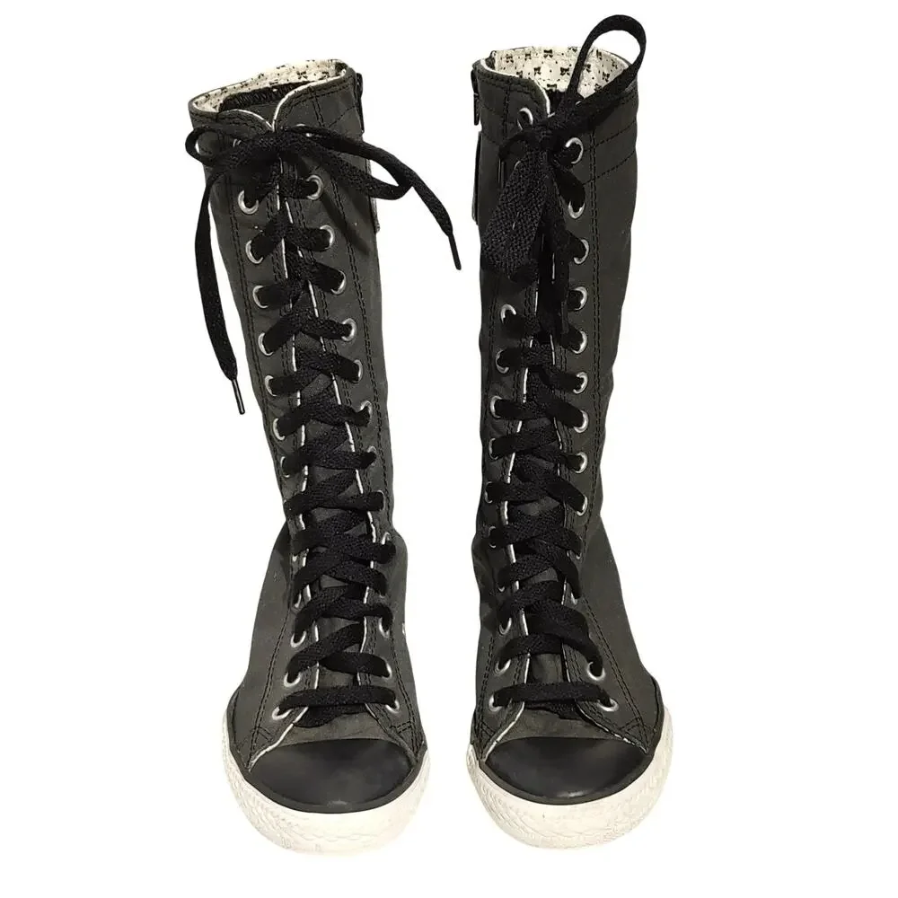 Converse Chuck Taylor All Start High Top Lace Up Black Sneaker Shoes Junior 2.5